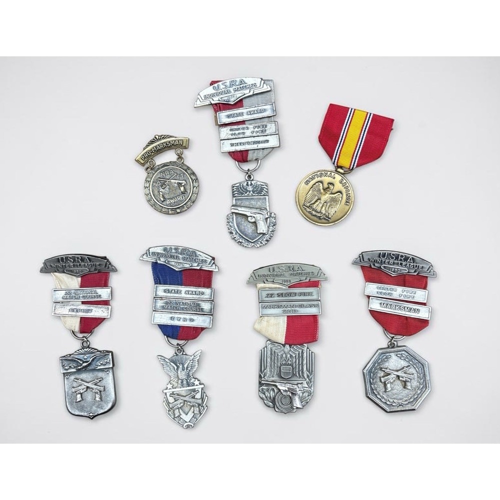 USRA marksman awards lot of 7